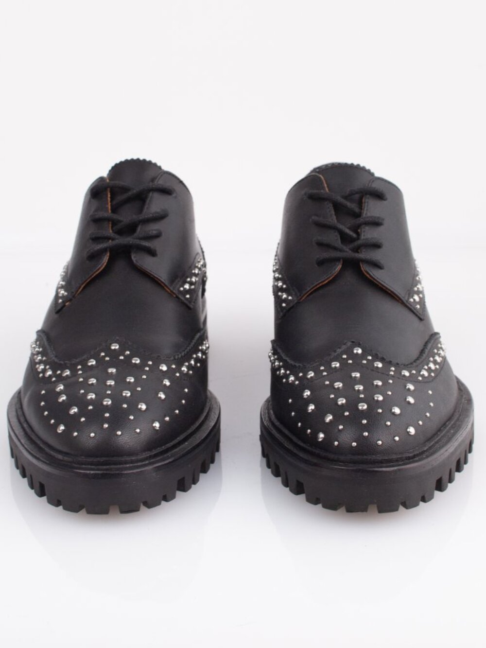 Bared Footwear Silktail 2 Studded Leather Lug Sole Oxfords W EU 36 / US 6-6.5 - Picture 3 of 14